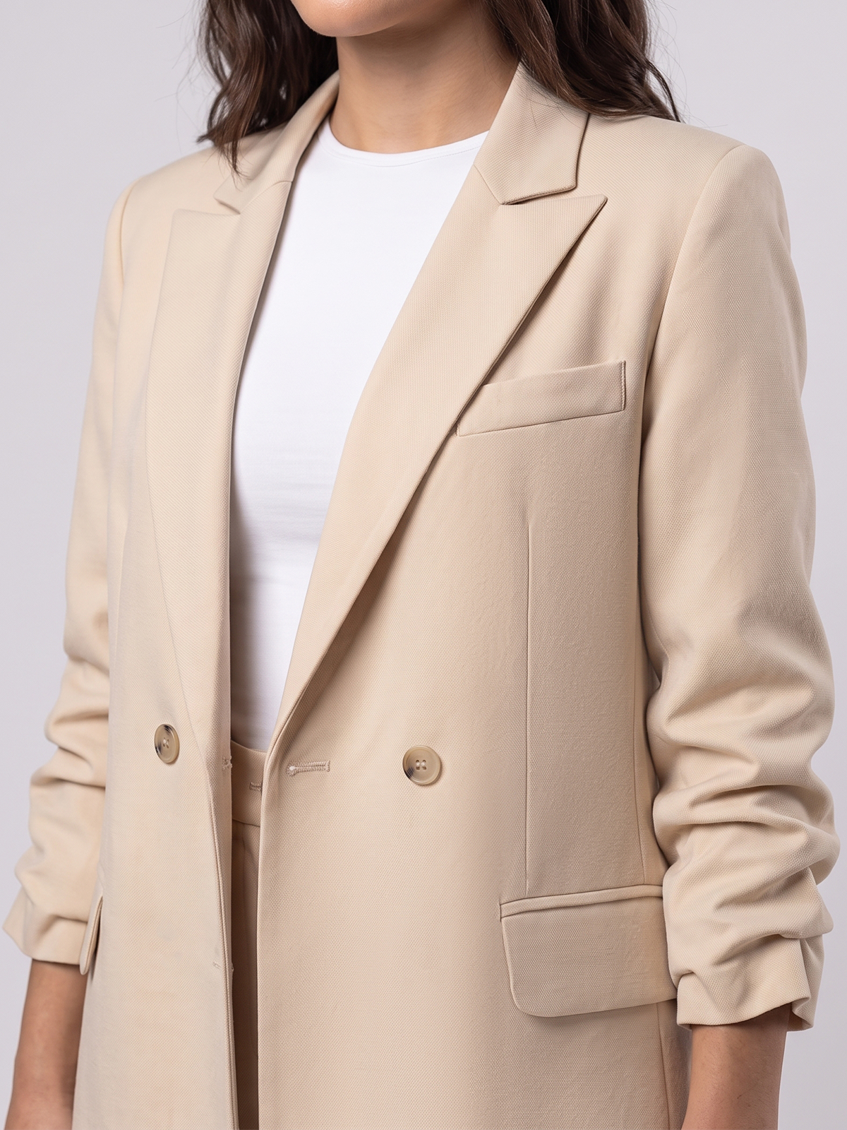 Oversized Suit in Beige Color - Hipo Style Pant