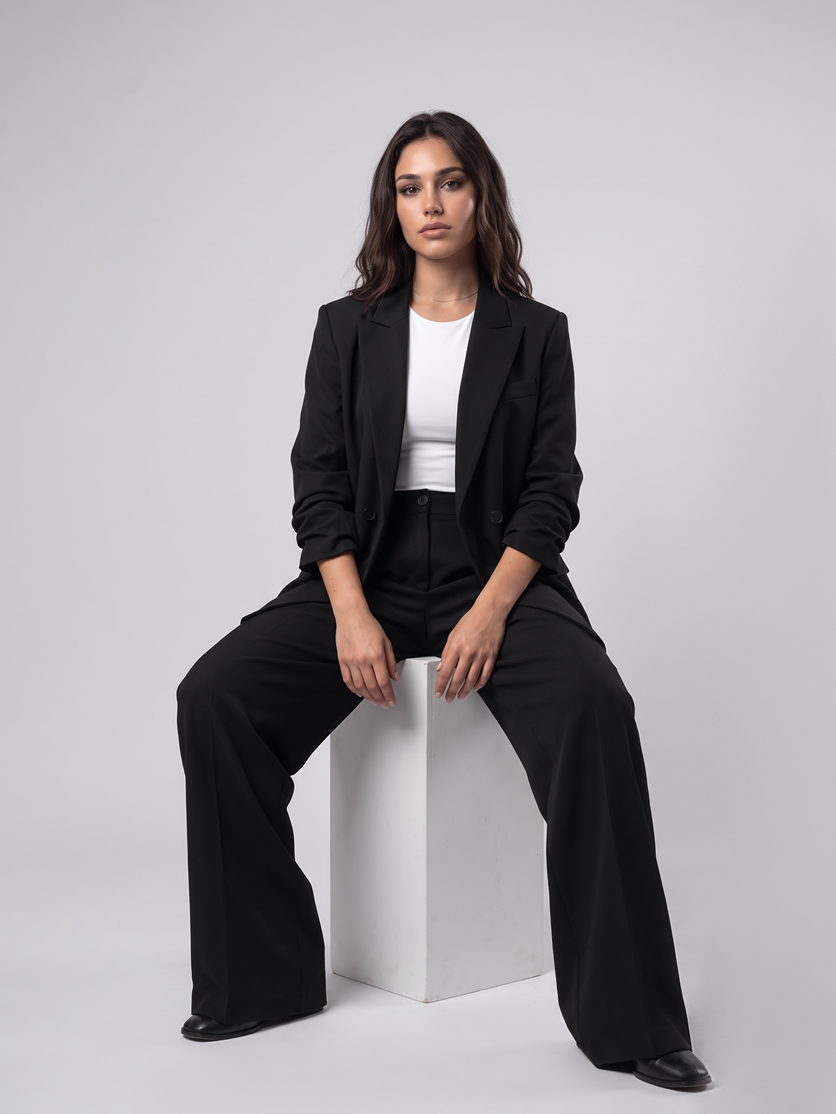 Oversized Suit in Black Color - Hipo Style Pant